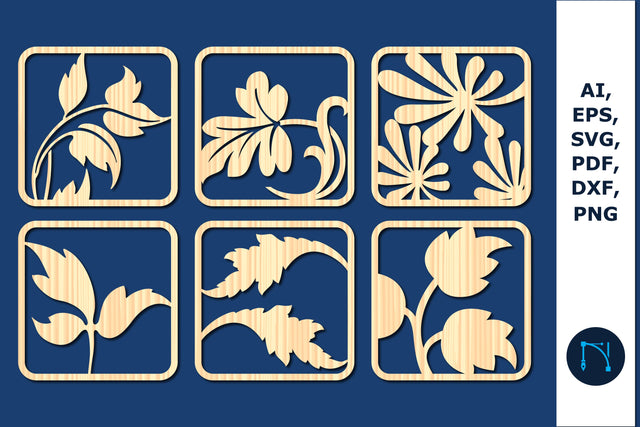 laser cut Leaf decor bundle SVG SVG MD JOYNAL ABDIN 
