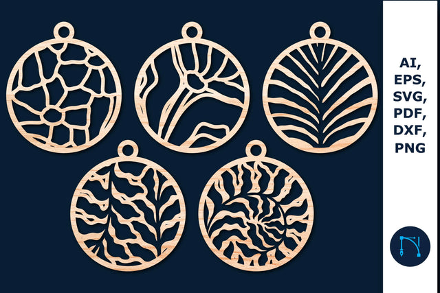 Laser cut leaf pattern Keychain SVG Bundle SVG MD JOYNAL ABDIN 