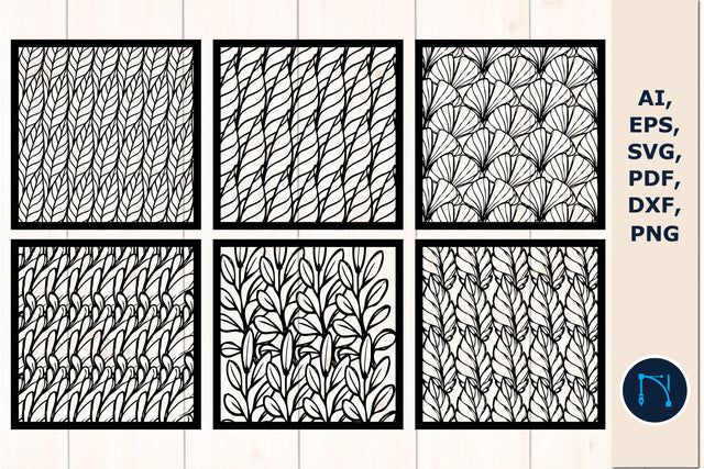 laser cut leaf pattern wall decor SVG bundle SVG MD JOYNAL ABDIN 