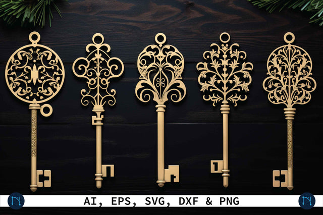 Laser Cut Magic Key SVG Bundle SVG MD JOYNAL ABDIN 
