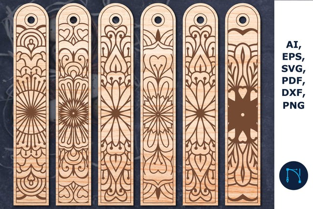 laser cut Mandala bookmark SVG bundle SVG MD JOYNAL ABDIN 