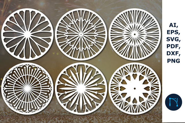 laser cut mandala cut file SVG bundle SVG MD JOYNAL ABDIN 