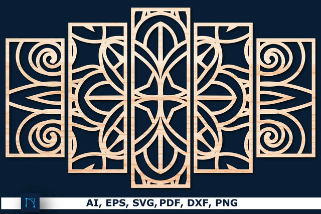 laser cut Mandala Wall Decor Bundle SVG SVG MD JOYNAL ABDIN 