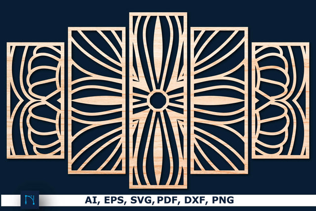 laser cut Mandala Wall Decor Bundle SVG SVG MD JOYNAL ABDIN 
