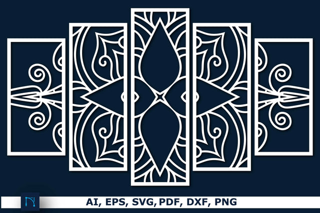 laser cut Mandala Wall Decor Bundle SVG SVG MD JOYNAL ABDIN 