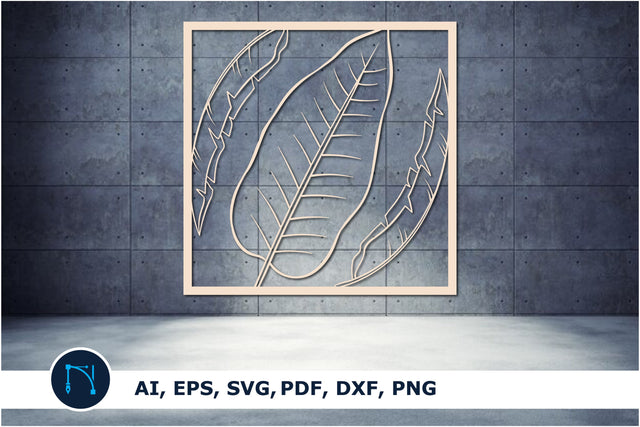 laser cut Monstera leaf home decor SVG SVG MD JOYNAL ABDIN 