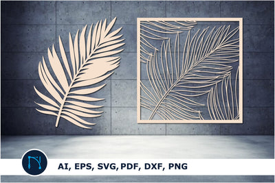 laser cut Monstera leaf home decor SVG SVG MD JOYNAL ABDIN 
