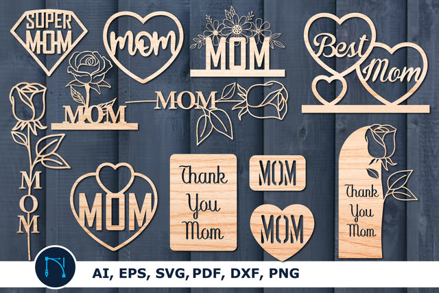 Laser-cut Mother's Day SVG mega bundle SVG MD JOYNAL ABDIN 