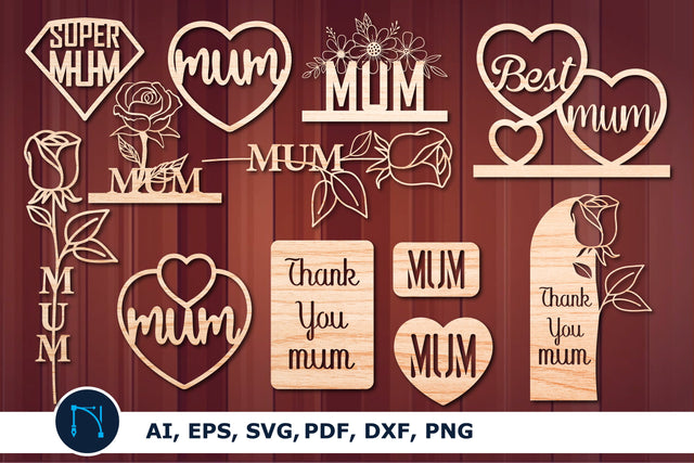 Laser-cut Mother’s Day SVG mega bundle SVG MD JOYNAL ABDIN 
