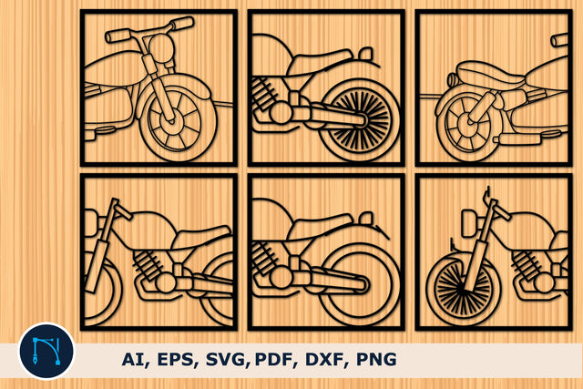 laser cut motorbike decor SVG bundle SVG MD JOYNAL ABDIN 