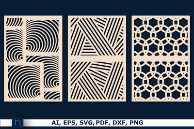 Laser Cut Panel Decor SVG Bundle SVG MD JOYNAL ABDIN 