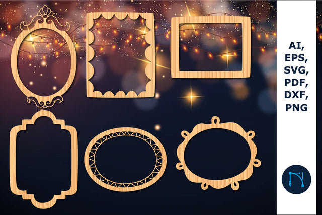 laser Cut photo frame SVG Bundle SVG MD JOYNAL ABDIN 