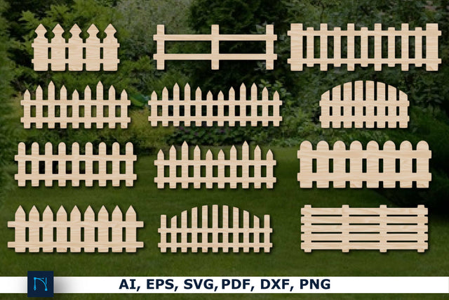 Laser Cut Picket Fence SVG bundle SVG MD JOYNAL ABDIN 