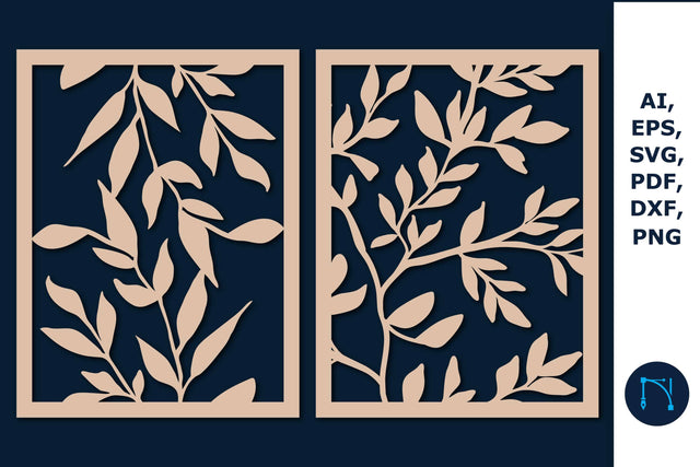 Laser cut Plant Wall Decor SVG Bundle SVG MD JOYNAL ABDIN 