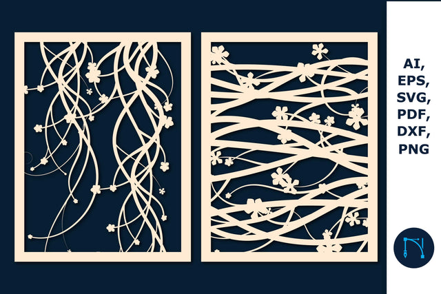 Laser cut Plant Wall Decor SVG Bundle SVG MD JOYNAL ABDIN 