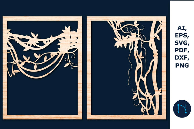 Laser cut Plant Wall Decor SVG Bundle SVG MD JOYNAL ABDIN 