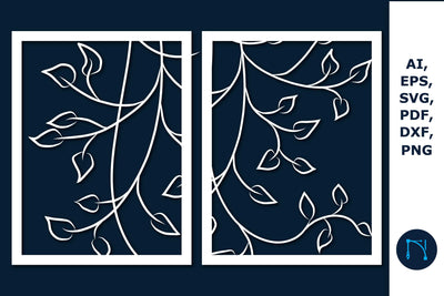 Laser cut Plant Wall Decor SVG Bundle SVG MD JOYNAL ABDIN 