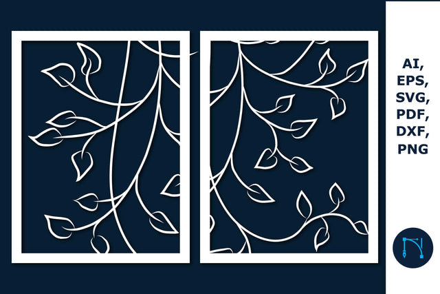 Laser cut Plant Wall Decor SVG Bundle SVG MD JOYNAL ABDIN 