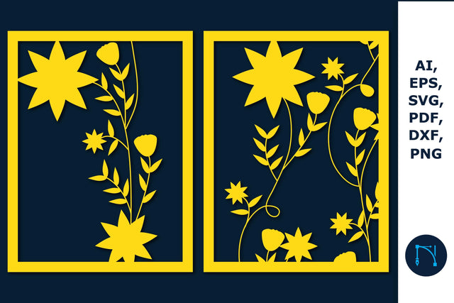 Laser cut Plant Wall Decor SVG Bundle SVG MD JOYNAL ABDIN 