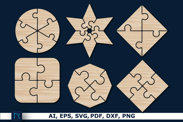 Laser Cut Puzzle SVG Bundle SVG MD JOYNAL ABDIN 
