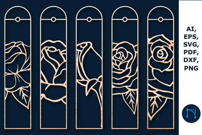 laser cut rose bookmark SVG Bundle SVG MD JOYNAL ABDIN 