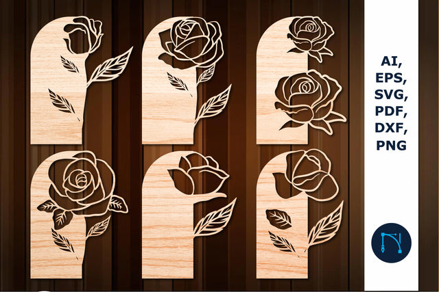 laser cut rose card decor SVG bundle SVG MD JOYNAL ABDIN 