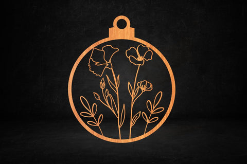 Laser Cut Round Floral Earring svg Bundle SVG Regulrcrative 