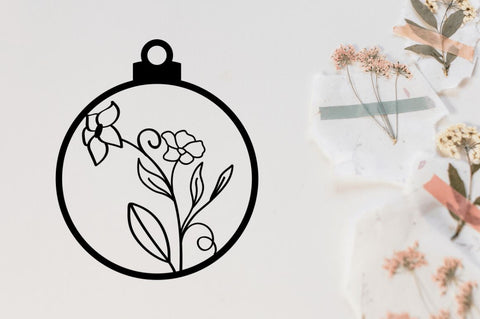 Laser Cut Round Floral Earring svg Bundle SVG Regulrcrative 