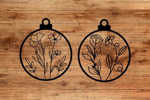 Laser Cut Round Floral Earring svg Bundle SVG Regulrcrative 