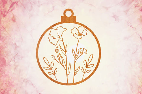 Laser Cut Round Floral Earring svg Bundle SVG Regulrcrative 