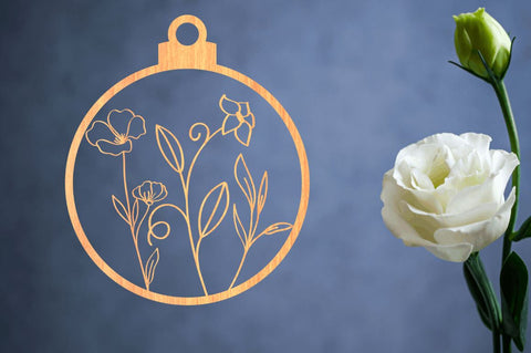 Laser Cut Round Floral Earring svg Bundle SVG Regulrcrative 