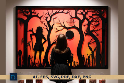 Laser Cut Spooky Halloween Decor SVG SVG MD JOYNAL ABDIN 