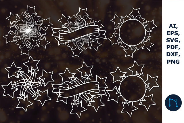 laser cut star sign SVG bundle cut file SVG MD JOYNAL ABDIN 