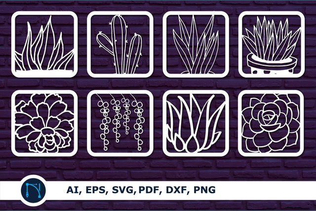 laser cut Succulents decor bundle SVG SVG MD JOYNAL ABDIN 