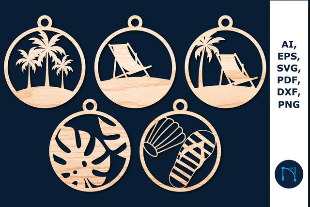 Laser cut Summer Keychain SVG Bundle SVG MD JOYNAL ABDIN 