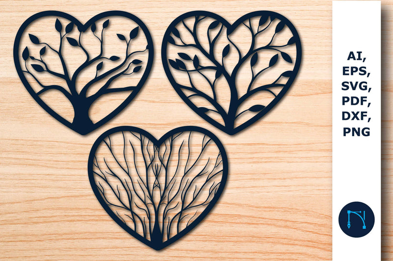 laser Cut Tree Decor Wall Art SVG Bundle SVG MD JOYNAL ABDIN 