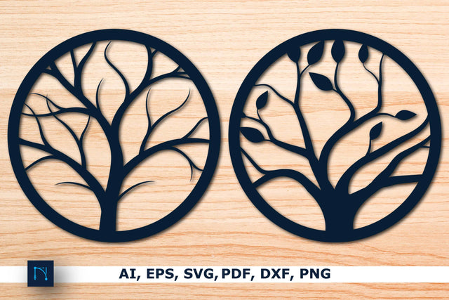 laser Cut Tree Decor Wall Art SVG Bundle SVG MD JOYNAL ABDIN 