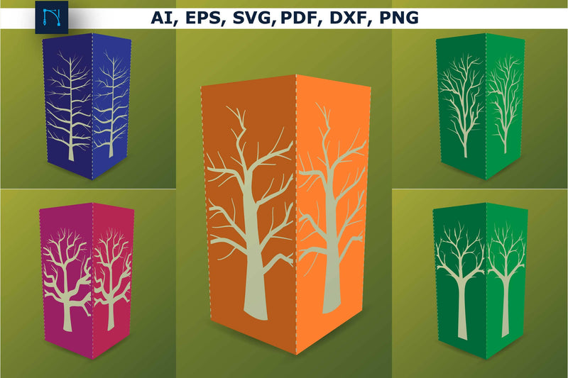 laser cut tree lantern SVG Bundle SVG MD JOYNAL ABDIN 