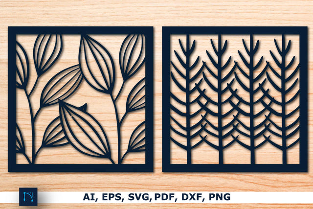 Laser-cut tree leaf Decor SVG bundle SVG MD JOYNAL ABDIN 