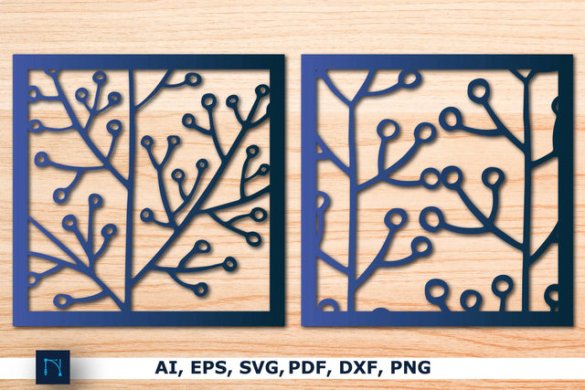 Laser-cut tree leaf Decor SVG bundle SVG MD JOYNAL ABDIN 