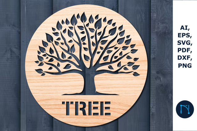 Laser Cut Tree of Life Round Decor SVG SVG MD JOYNAL ABDIN 