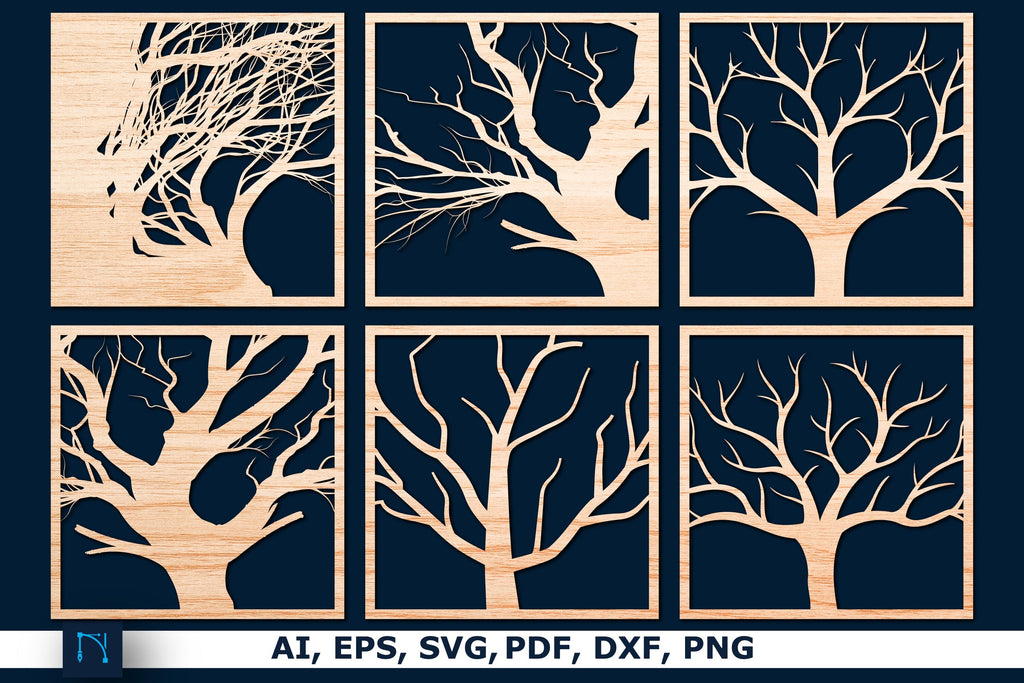 laser cut Tree of Life SVG Bundle - So Fontsy