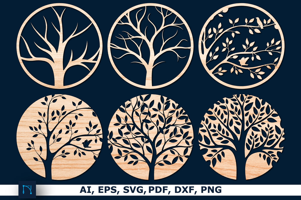 laser cut Tree of Life SVG Bundle - So Fontsy