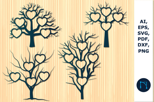 laser cut tree photo frame SVG bundle SVG MD JOYNAL ABDIN 