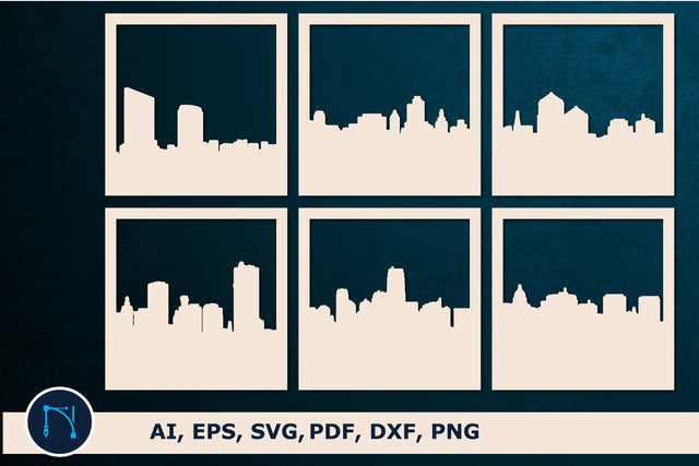 laser cut Urban cityscape SVG bundle SVG MD JOYNAL ABDIN 