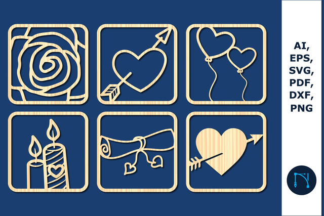 laser cut valentine decor bundle SVG SVG MD JOYNAL ABDIN 