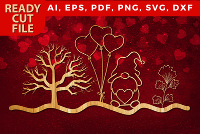 laser cut valentine decor design SVG SVG MD JOYNAL ABDIN 