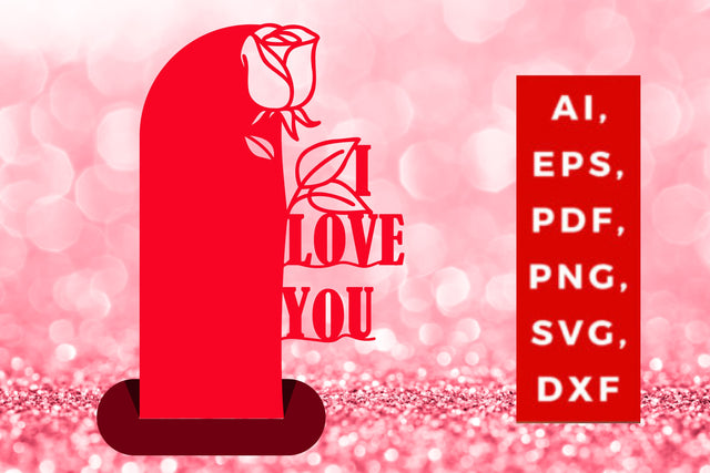 laser cut valentine decor stand 3d svg SVG MD JOYNAL ABDIN 