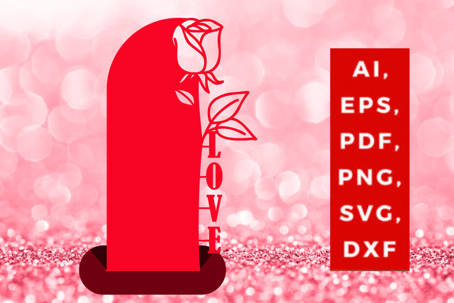 laser cut valentine decor stand 3d svg SVG MD JOYNAL ABDIN 