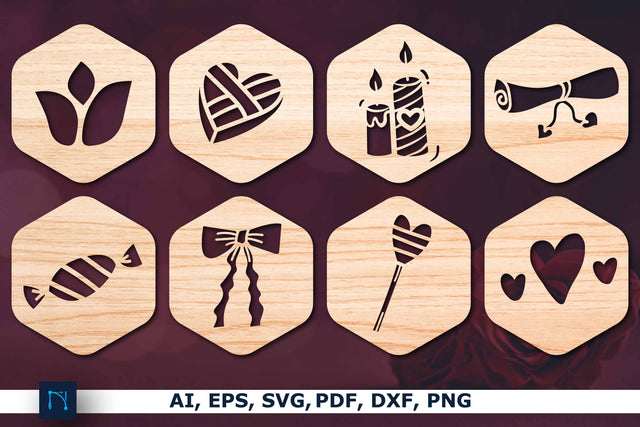 Laser cut Valentine Decor SVG Bundle SVG MD JOYNAL ABDIN 
